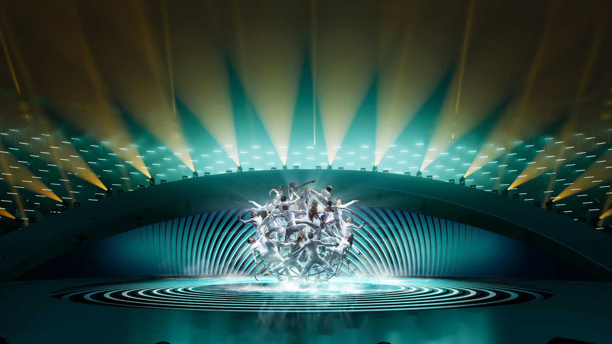 Kuvituskuvaa avajaisseremonian menoista.